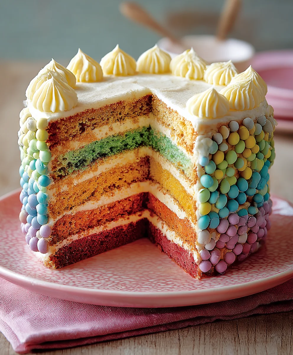 Gâteau Arc-en-ciel Merveilleux : Recette Festive Facile