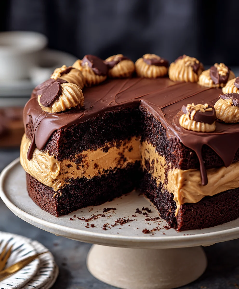 Gâteau Chocolat Beurre de Cacahuète