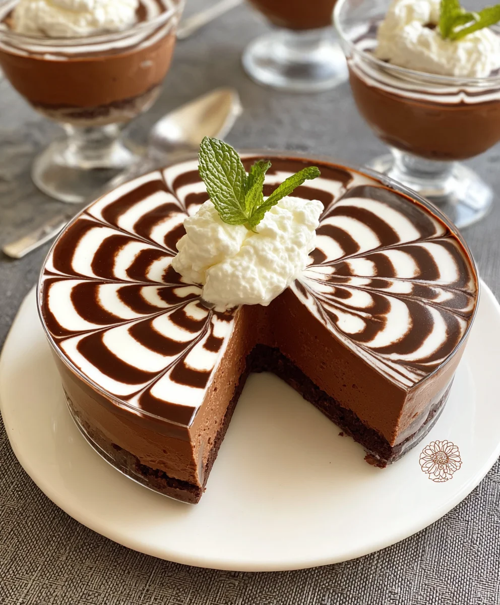 Recette facile : Mousse Zébrée aux Deux Chocolats exquise !