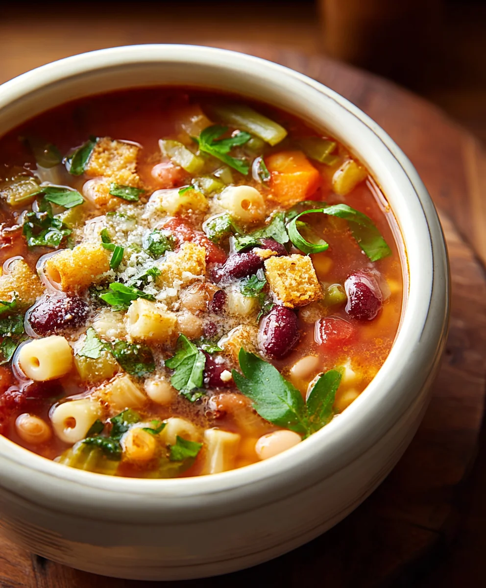 La Meilleure Recette de Soupe Minestrone aux Légumes Frais