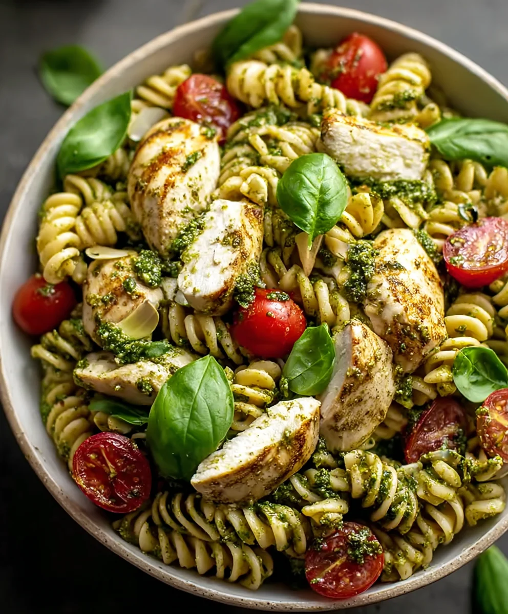 Salade Pâtes Poulet Pesto : Recette Facile & Savoureuse