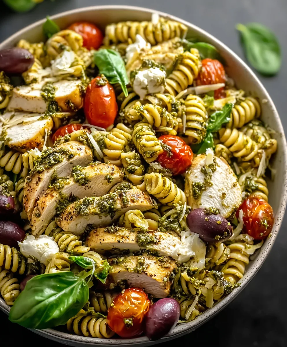 Salade Pâtes Poulet Pesto : La Recette Fraîcheur Express