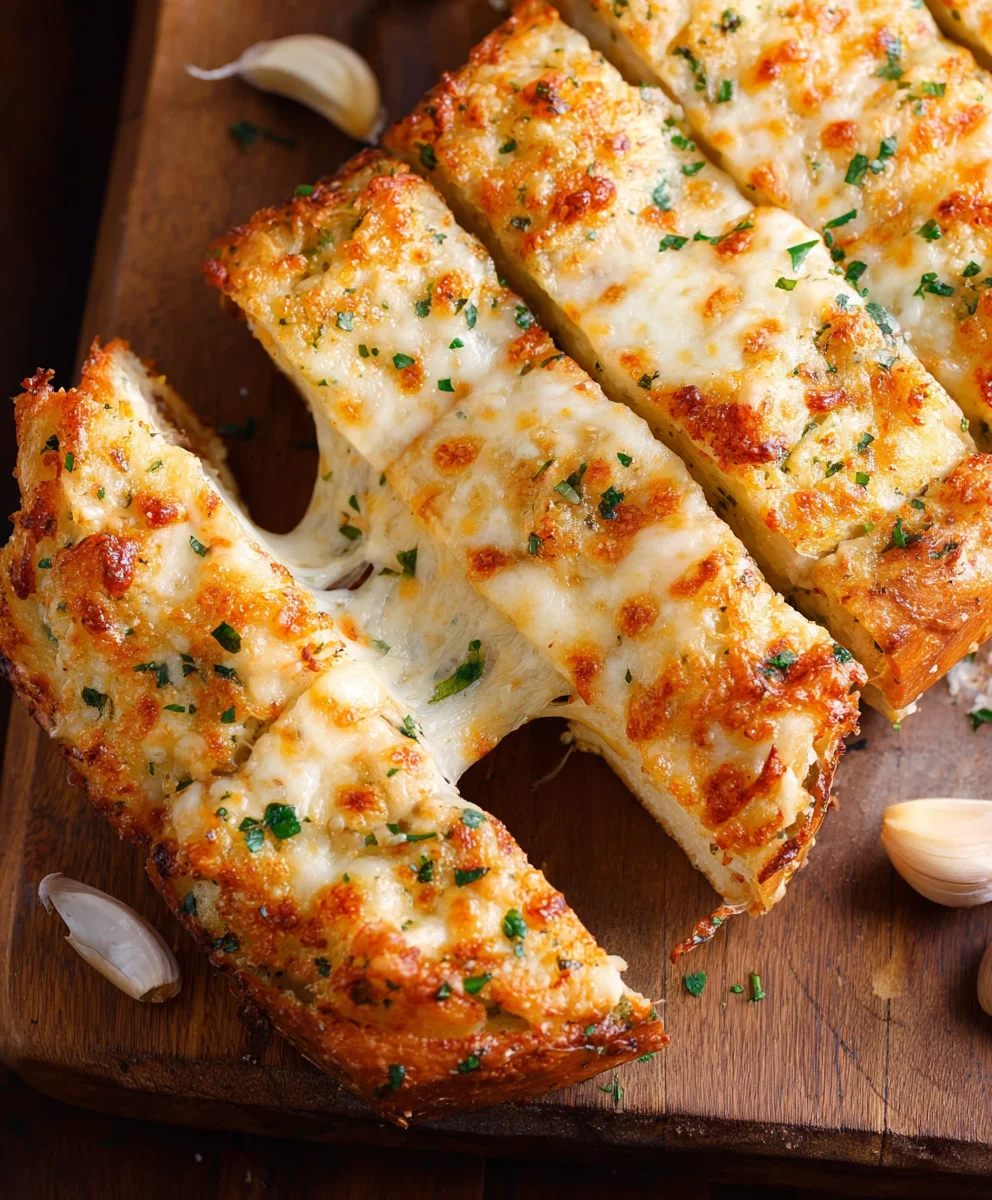 Le meilleur Pain à l'ail gratiné au fromage, super facile !