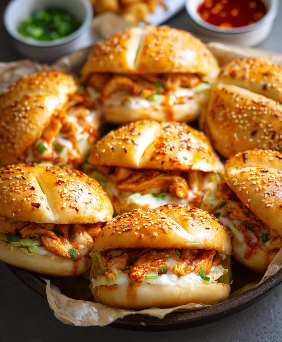 Buns au Poulet Dynamique Fromagé