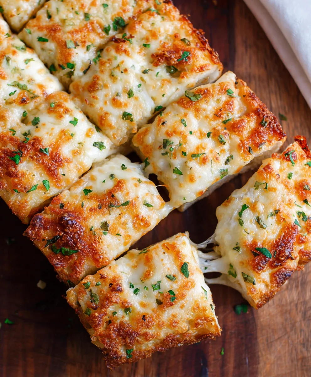 Le meilleur Pain à l'ail gratiné au fromage, super facile !