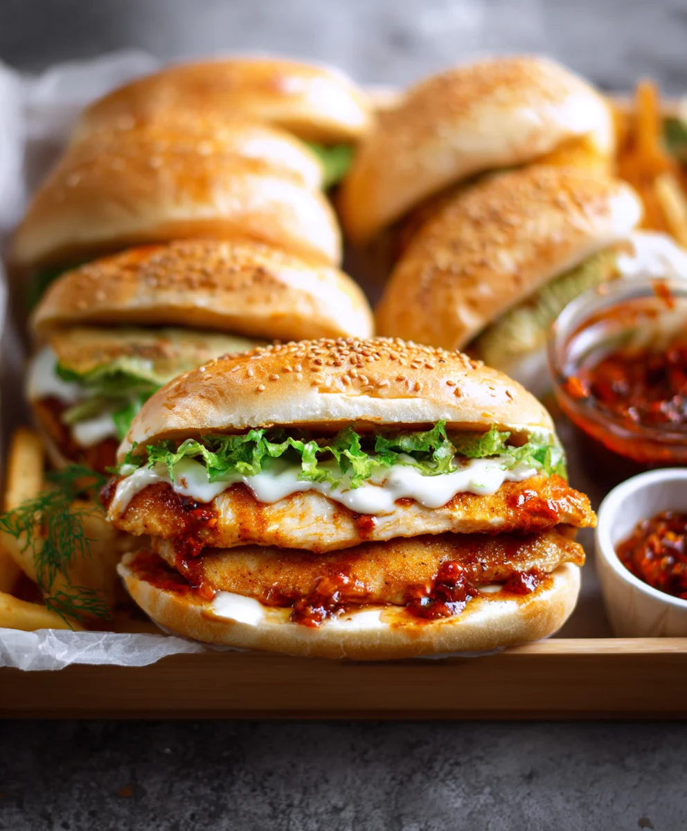 Buns Poulet Dynamique & Fromage : L'Explosion de Saveurs !