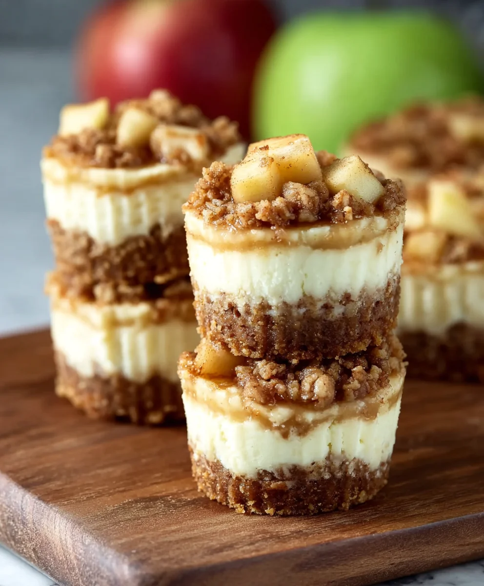 Apple Crisp Mini Cheesecake