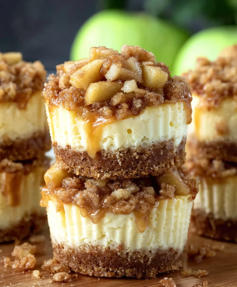 Recette Mini Cheesecakes Crumble Pomme : Croquant & Fondant