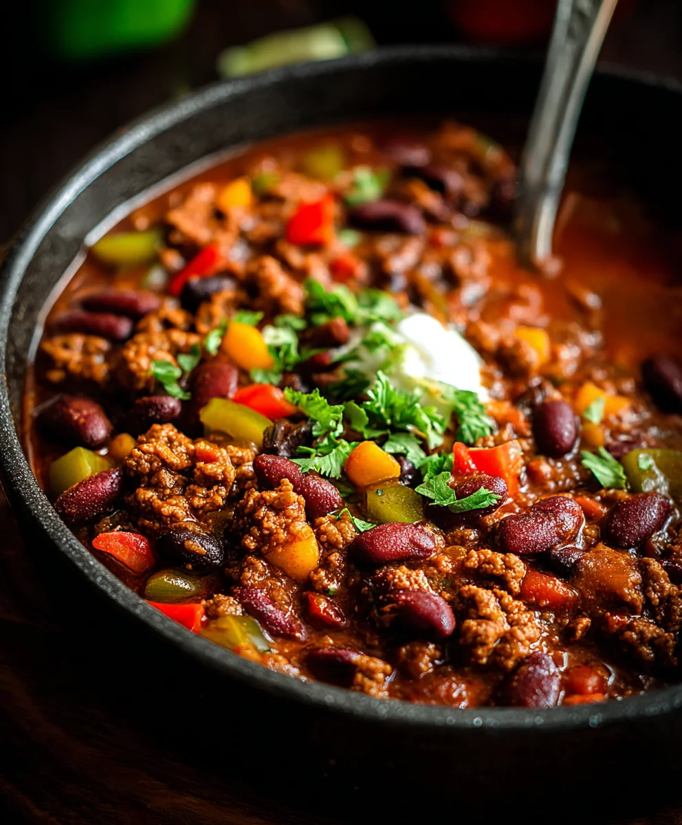 Recette de Chili Con Carne Tout-en-Un aux Haricots Rouges