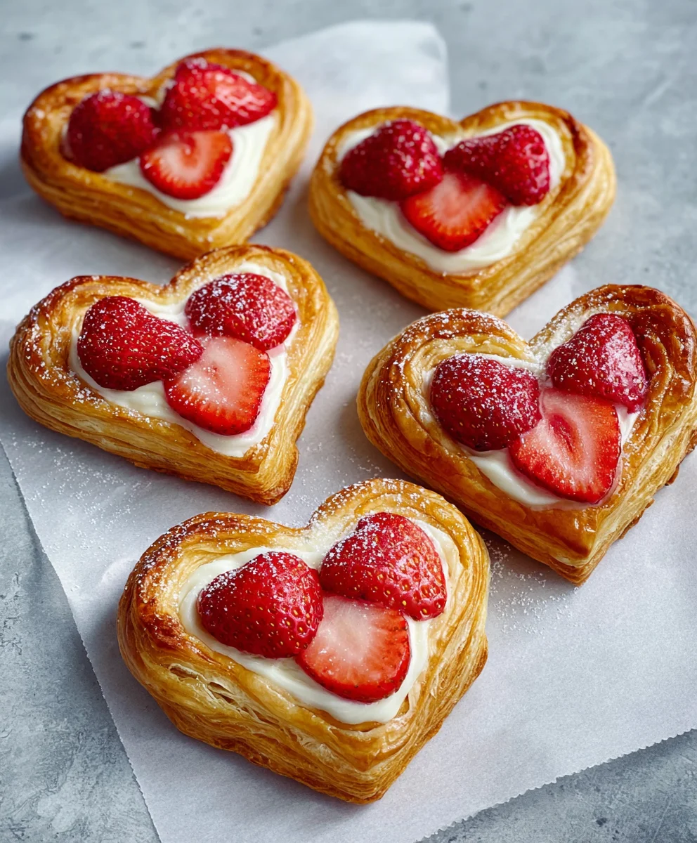 Cœurs Feuilletés Fraise : Recette Exquise et Facile à Faire