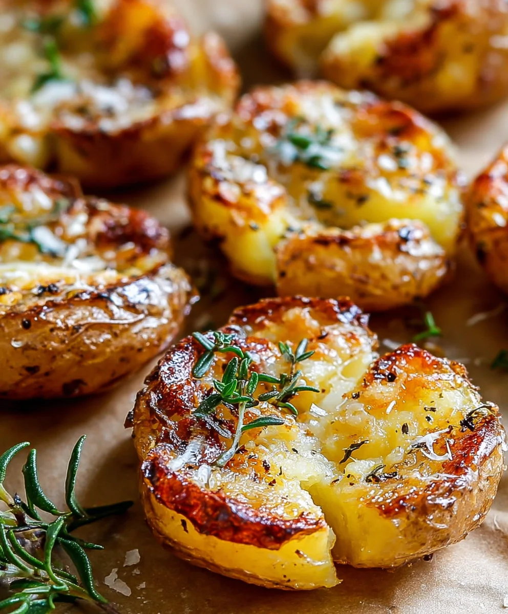 Pommes de Terre Écrasées Croustillantes: Recette Irrésistible