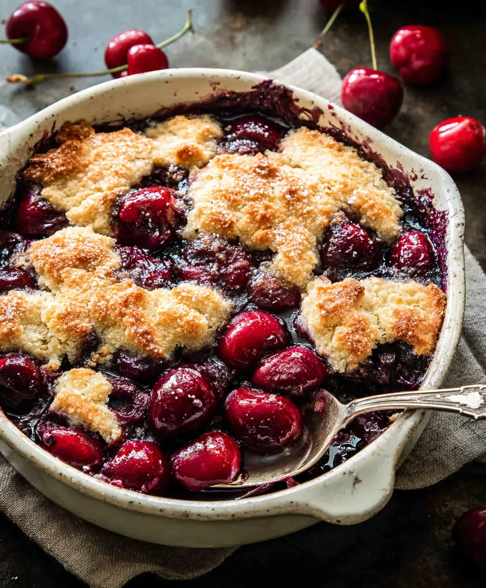 Irresistible Fresh Cherry Cobbler Recipe For Summer Bliss
