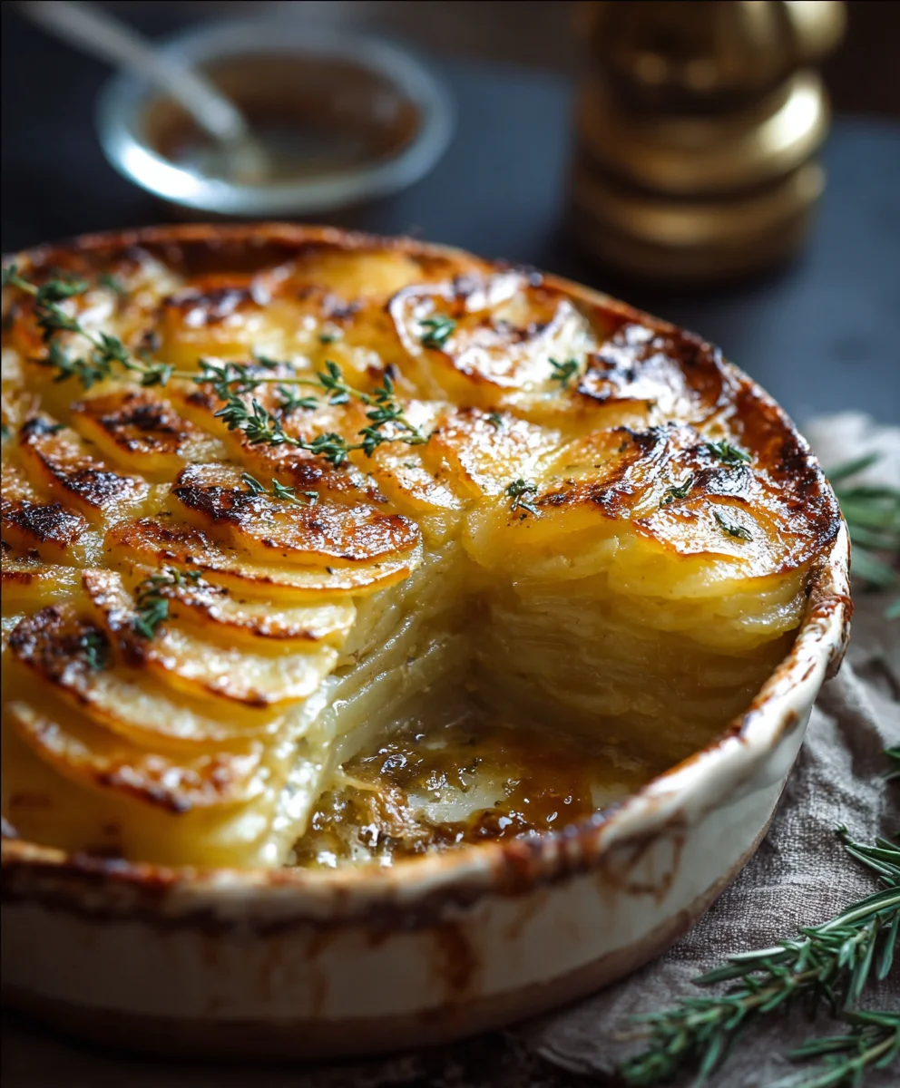 Gratin Pommes de Terre Croustillantes & Fondantes