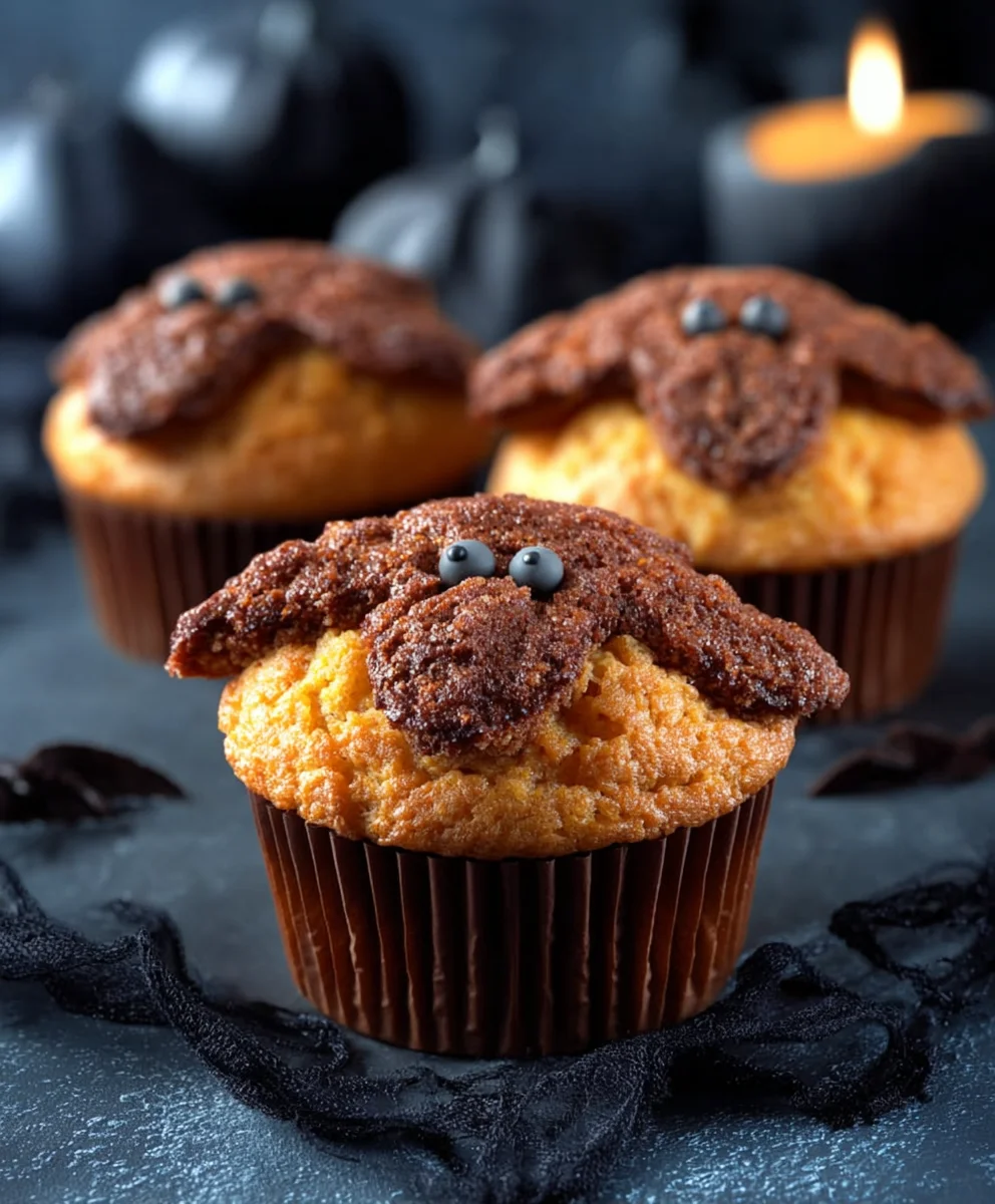 Muffins Pipistrello Halloween : Recette facile et effrayante