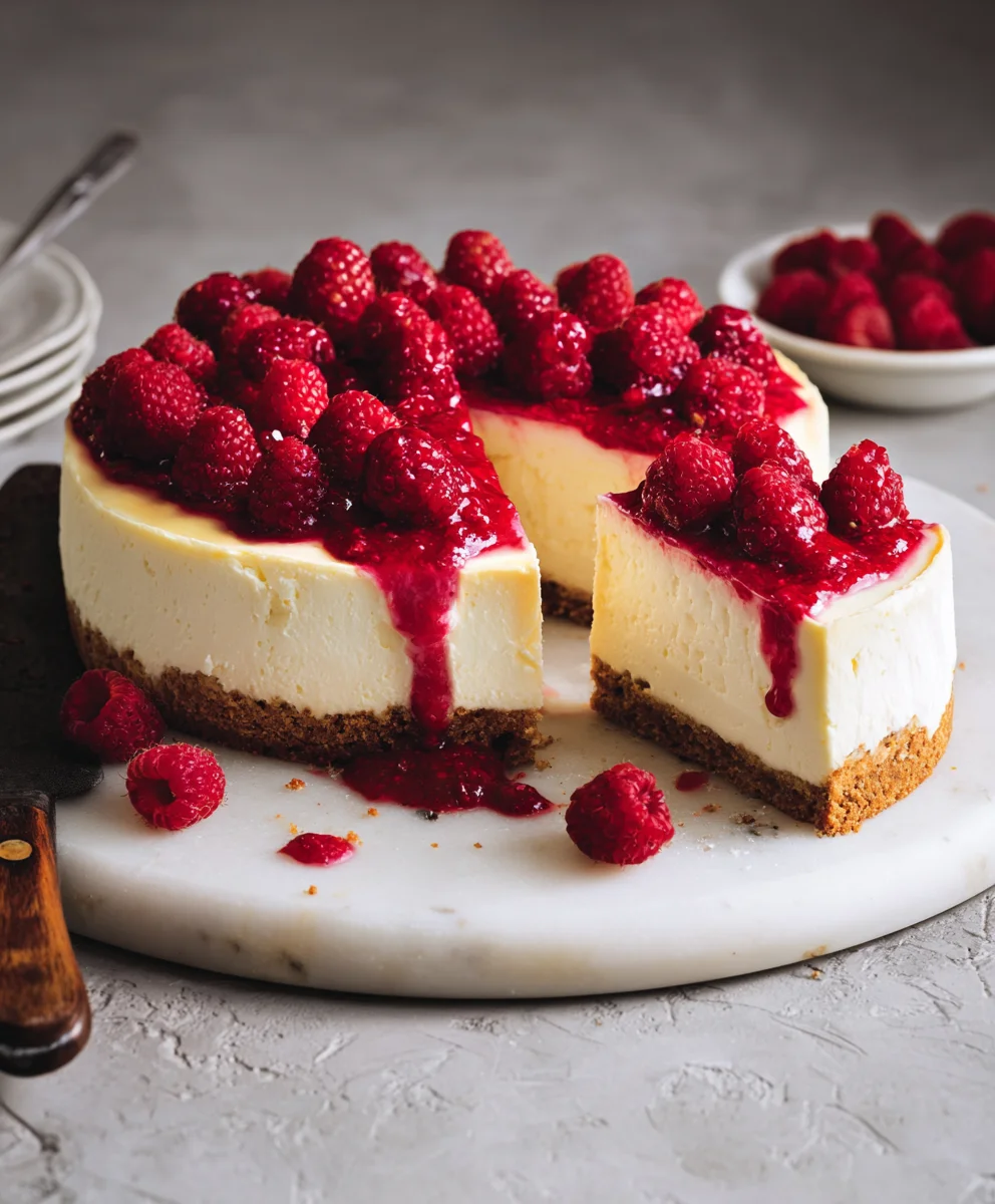 Easy No-Bake Raspberry Cheesecake Recipe