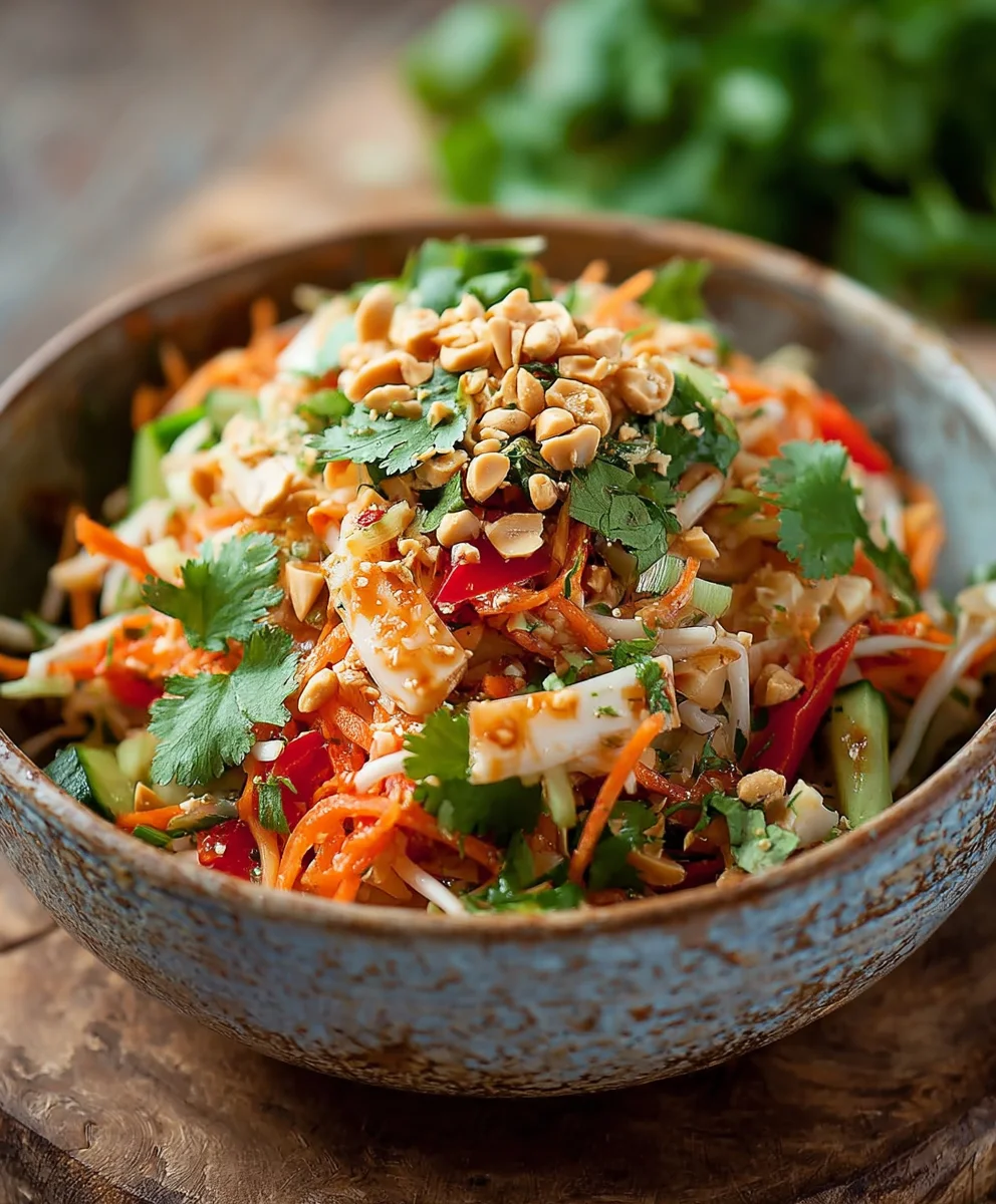 Salade Thaï Cacahuète : Recette Facile & Savoureuse