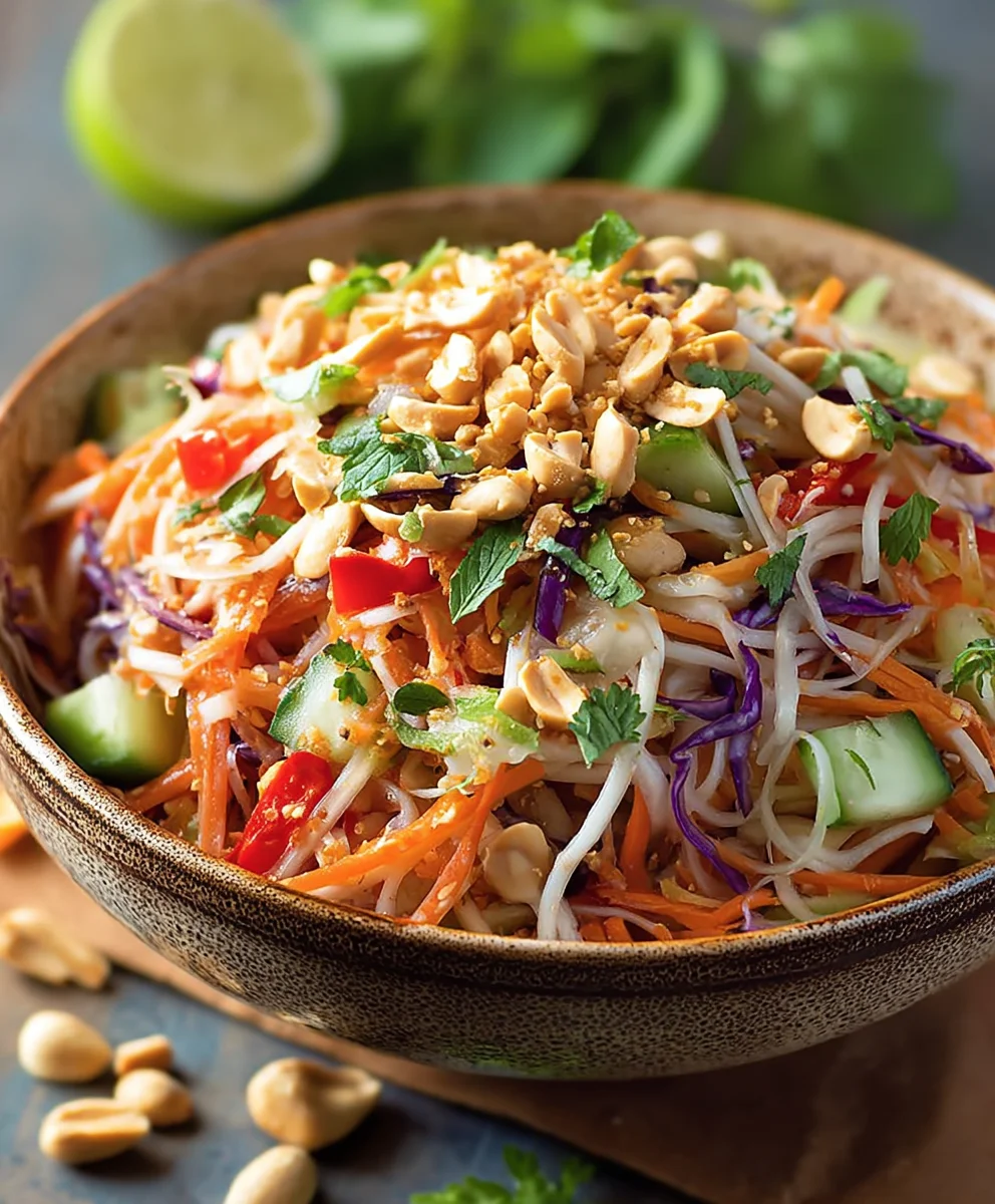Salade Thaï Cacahuète : Recette Facile & Savoureuse