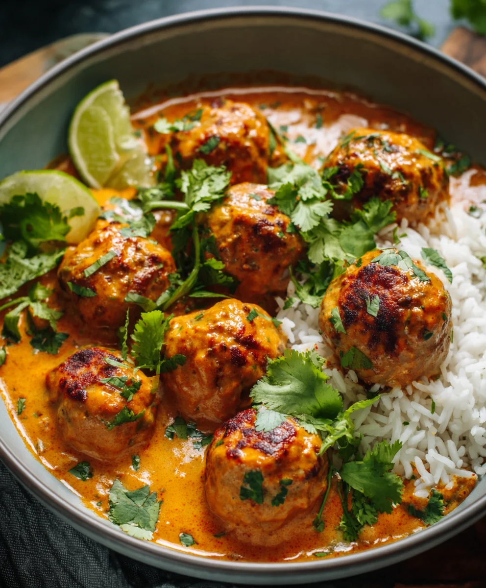 Boulettes Poulet Curry Coco: Recette Savoureuse