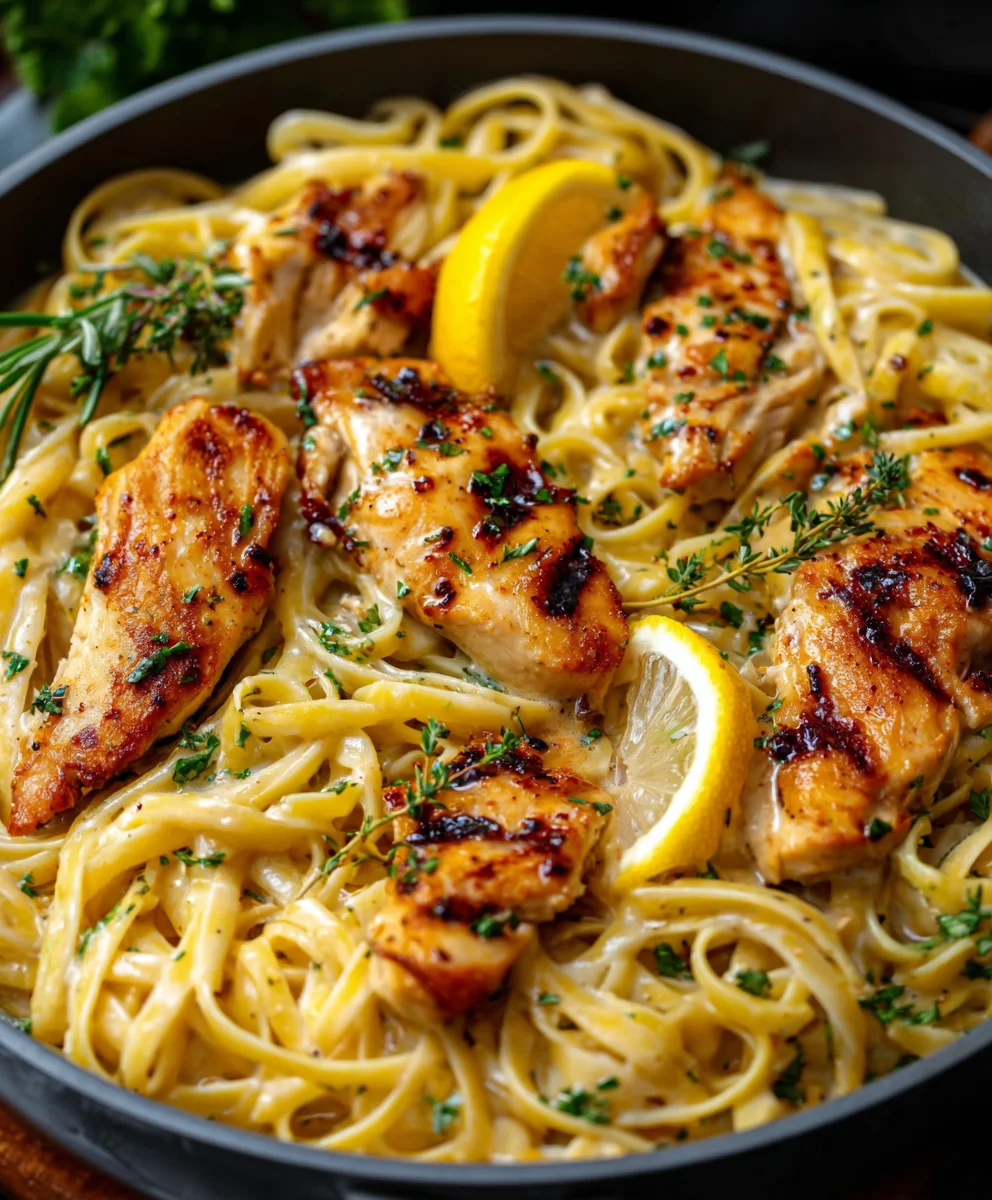 Pâtes au Poulet Citron Ail : Recette Vive et Facile