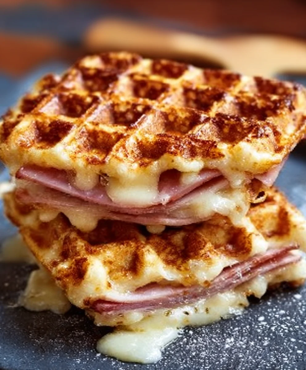 Gaufres Croustillantes Boeuf & Fromage : Explosion Saveurs Petit Déjeuner